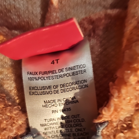 Kids' Rust and Peach Ruffle Tops - Picture 4 of 9